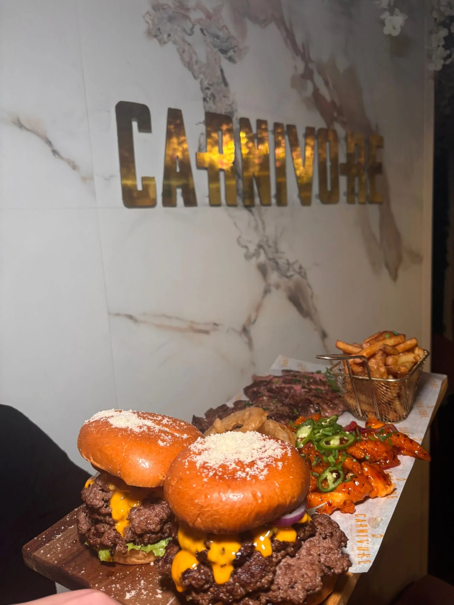 Premium meat platter at The Carnivore