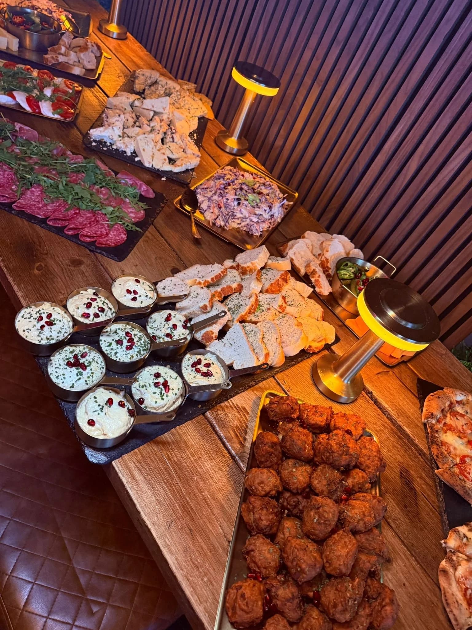 Catering buffet at The Mine Neath
