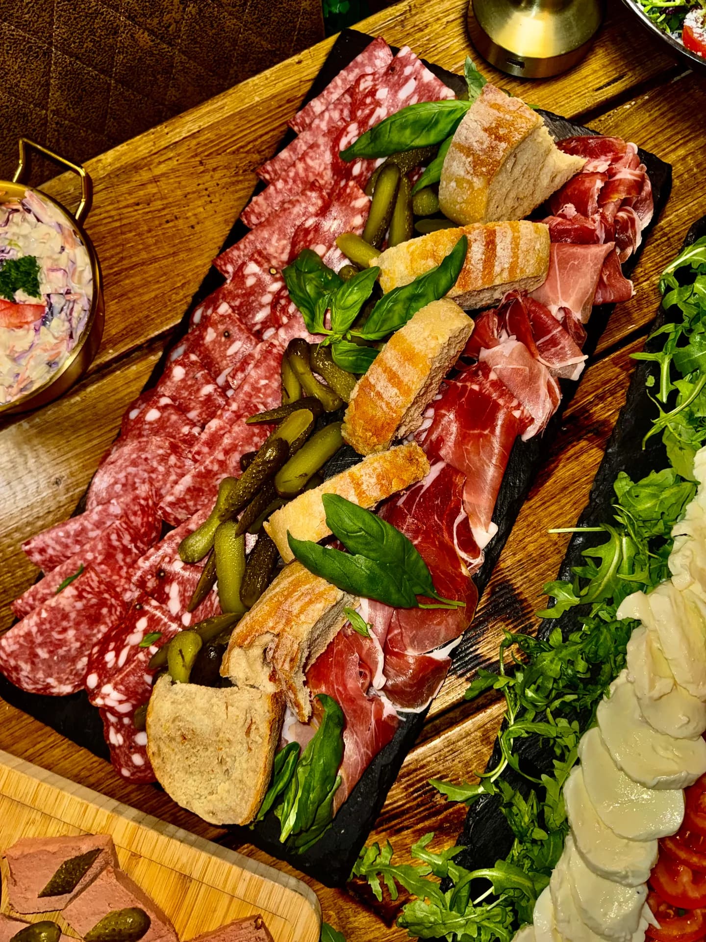 The Mine restaurant premium cold meats and charcuterie platter in Neath, perfect for gift voucher dining